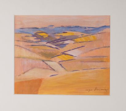 Roger DERIEUX (1922-2015)
Pink Ardèche
Oil...