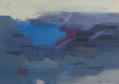 Roger DERIEUX (1922-2015)
Bleu ou le Vallon,...