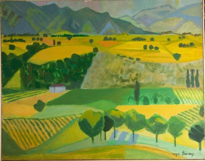 Roger DERIEUX (1922-2015)
Paysage de Mirmande...