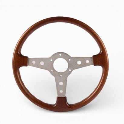 FUSINA
Mahogany steering wheel with 3 aluminum...