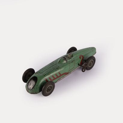 JEP, circa 1950 
Toy car racing car in green...