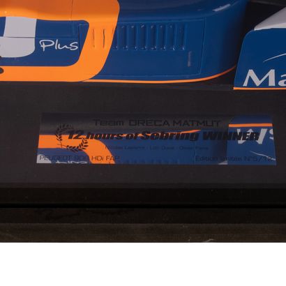 Maquette Peugeot 206 MVB 75, signée au feutre,...