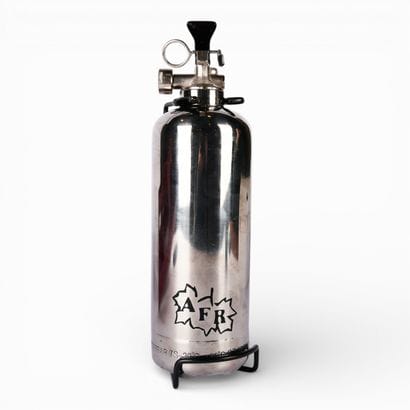 Car fire extinguisher in luxury burgundy...