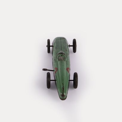JEP, circa 1950 
Toy car racing car in green...
