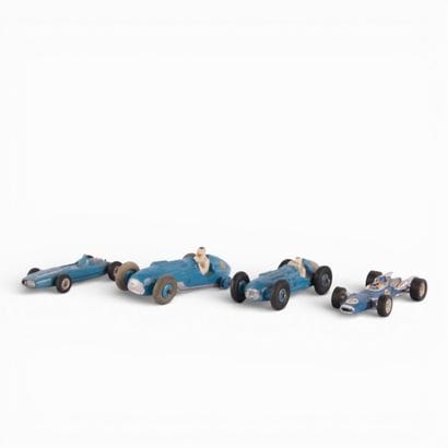 DINKY TOYS
Set of 4 blue miniature cars,...
