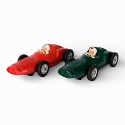 GEGE France
Two red and green plastic racing...
