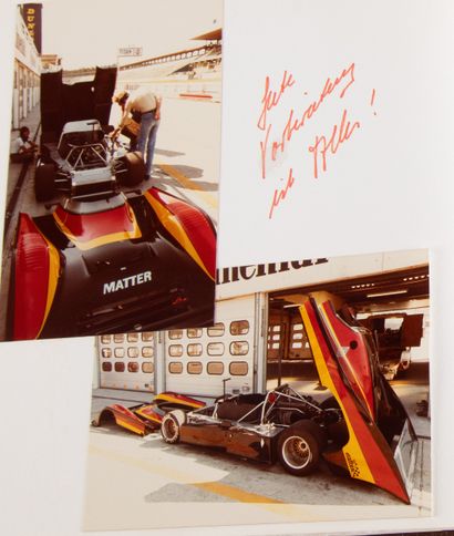 AUTOMOBILIA
Album photos en cuir marron d'un...