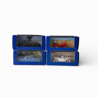 TINTIN by car, Moulinsart 2005
Four miniature...