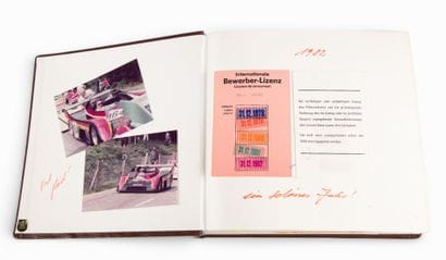 AUTOMOBILIA
Album photos en cuir marron d'un...