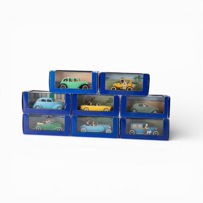 TINTIN by car, Moulinsart 2005
Eight miniature...