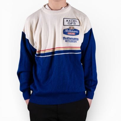 A Rothmans Mitsubishi sweater, size L