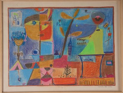 André MATHIAU (1933–2013)
Picking Flowers,...
