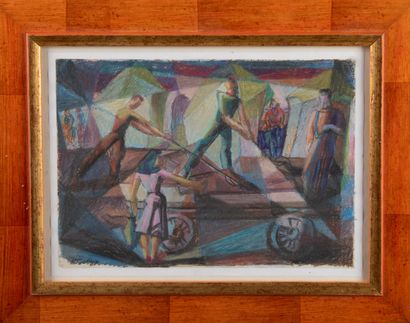 Robert GALLAY (1907–1986)
Haymaking
Pastel...