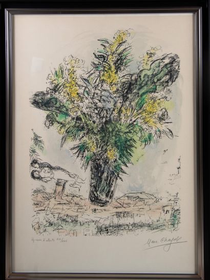 Marc CHAGALL (1887–1985)
The Mimosas, 1968
Color...