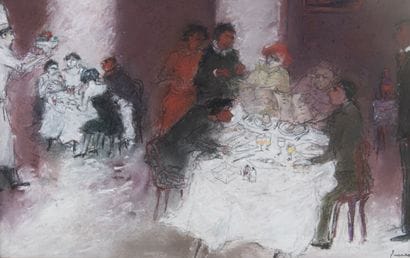 Jean FUSARO (born in 1925)
Dinner at Guy...