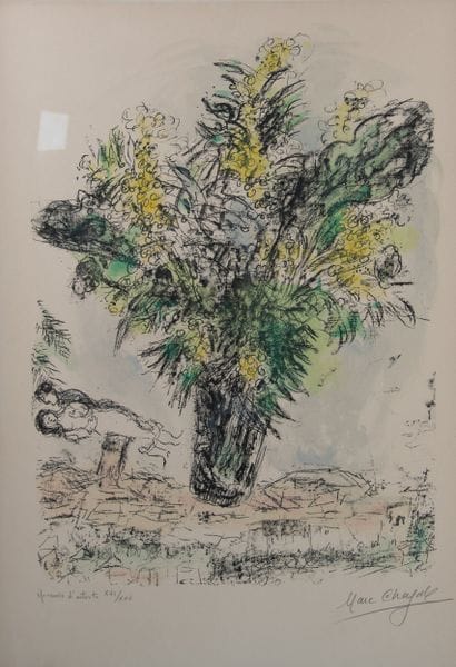 Marc CHAGALL (1887–1985)
The Mimosas, 1968
Color...