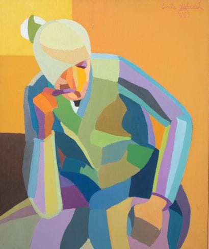 Émile LAFAMÉ (1934–2017)
L’accidenté, 1969
Oil...