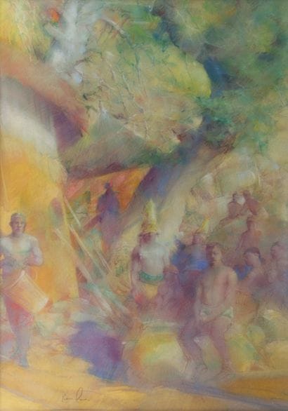 Pierre CARO (born in 1952)
Carnival Scene
Pastel...
