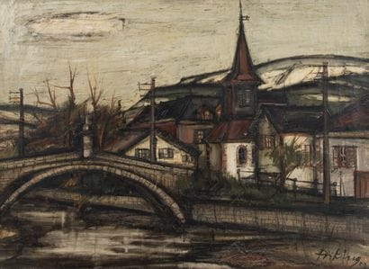 Franz PRIKING (1929–1979)
Village Near a...