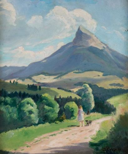 J. CROZIER (XXe)
La promenade vers Chamechaude...
