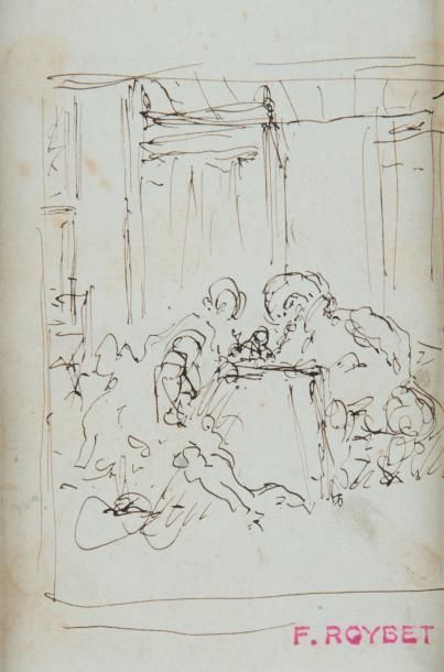 Ferdinand ROYBET (1840-1920)
Scène d'intérieur....