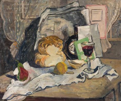 Elsie Hugo ROWE (XIX-XX)
Nature morte à la...