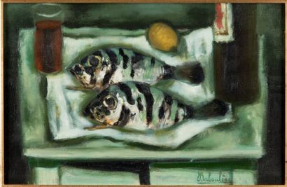 Eugène BABOULENE (1905-1994)
Deux sars. Huile...