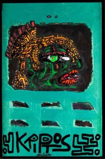 Robert COMBAS (1957)
Kriptos. Huile sur toile...