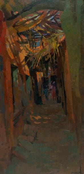 Jean DULAC (1902-1968)
Souk au Maroc. Huile...