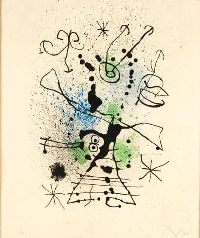 Joan MIRO (1893-1983). Composition. Lithographie...