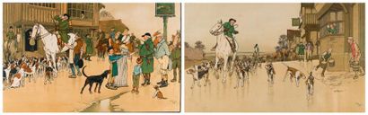 CECIL ALDIN (1870 - 1935)
Paire de lithographies,...