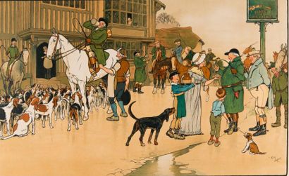 CECIL ALDIN (1870 - 1935)
Paire de lithographies,...