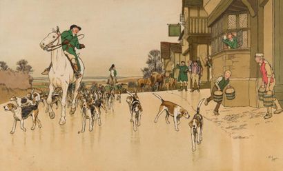 CECIL ALDIN (1870 - 1935)
Paire de lithographies,...