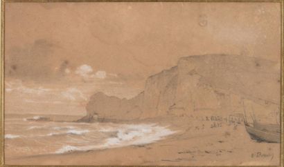 ECOLE FRANCAISE DU XXème siècle
Etretat,...