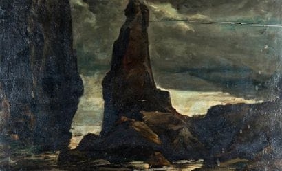 École du XIXe siècle
Falaises en bord de...
