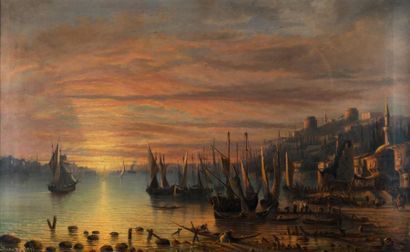 Jean Hugo d'ALESI (1849-1906)
Coucher de...