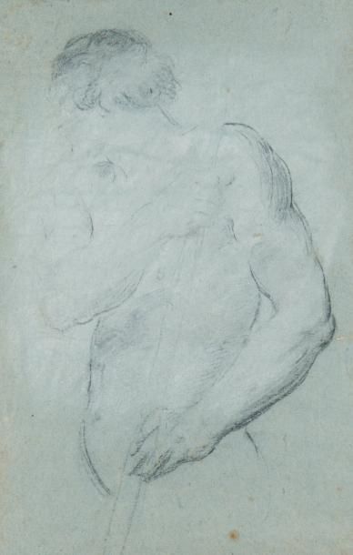 ECOLE ITALIENNE XVIIIème
Etude d'homme. Dessin...