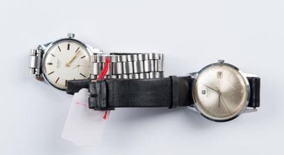 Deux montres bracelet d'homme de marque Tissot...