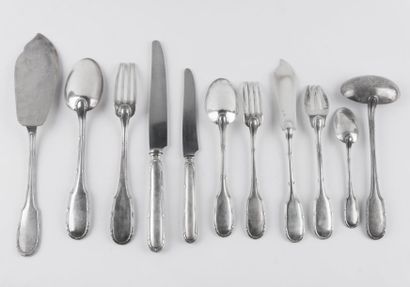Importante Ménagère de couverts en argent...