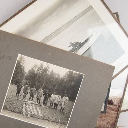 Lot de 6 photographies de chasse