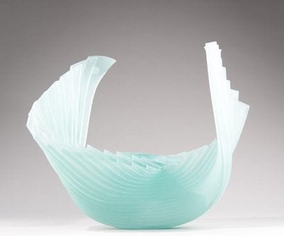 Patrick LEPAGE (1949)
Coupe en verre vert...