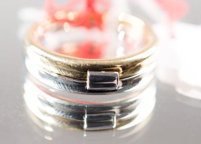 Bijoux Neuf: Bague double 2 ors jaune et...