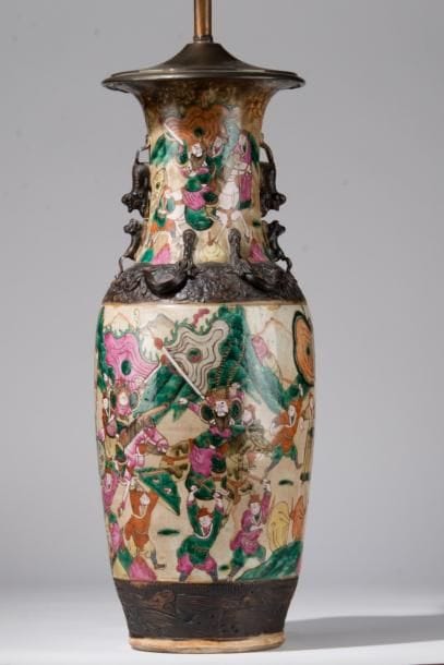 NANKIN
Porcelaine, grand vase en céramique...