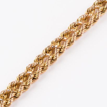 Bracelet en or bas titre 525 millieme, poids:...