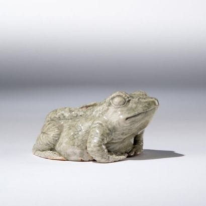 Coupe vide poche en forme de crapaud en grés...