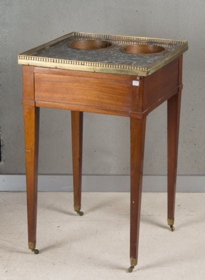 Table rafraichissoir à deux compartiments...
