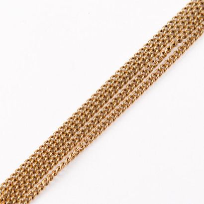 Chaine gourmette, or jaune, 9,9 grs, ER