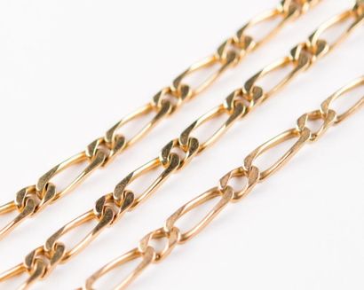 Collier et bracelet gourmette à maille torsadée,...