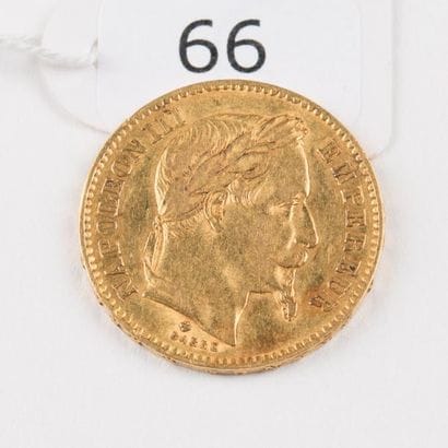 Pièce de 20FR or 1868