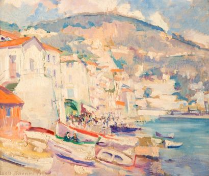 Alexis KOROVINE
Fils. Plage animée sur la...
